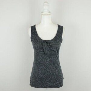 Patagonia Bandha Twist Women's Medium Gray Fitted Scoop Neck Tank Top